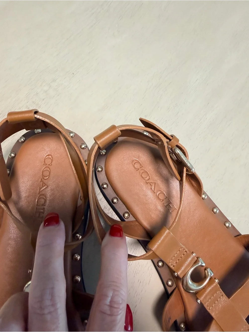 Coach brown leather